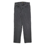 LEE Mens Regular Fit Black Denim Jeans W30 L32 Classic Cotton Blend Zip