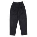 CR-4709 Striped Womens Trousers Black Slim Tapered 90s W24 L28