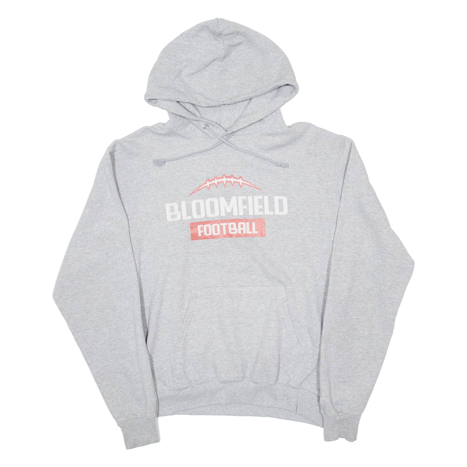 CHAMPION Bloomfield Football Mens Grey Hoodie USA M