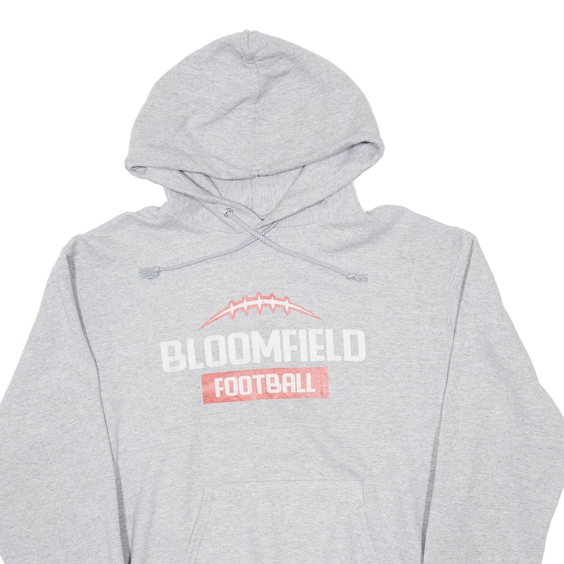 CHAMPION Bloomfield Football Mens Grey Hoodie USA M