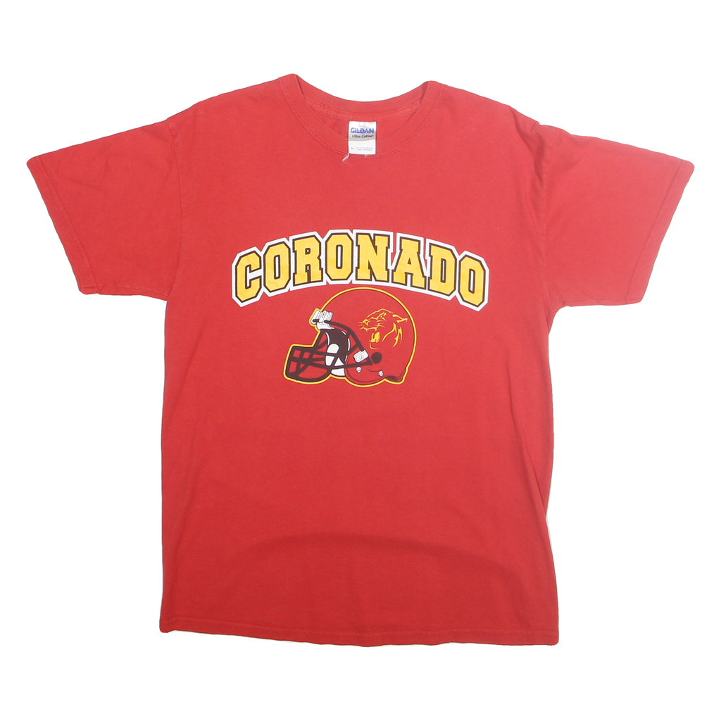 GILDEN Mens Red Coronado Graphic T-Shirt M Short Sleeve Crew Neck