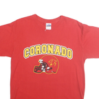 GILDEN Mens Red Coronado Graphic T-Shirt M Short Sleeve Crew Neck