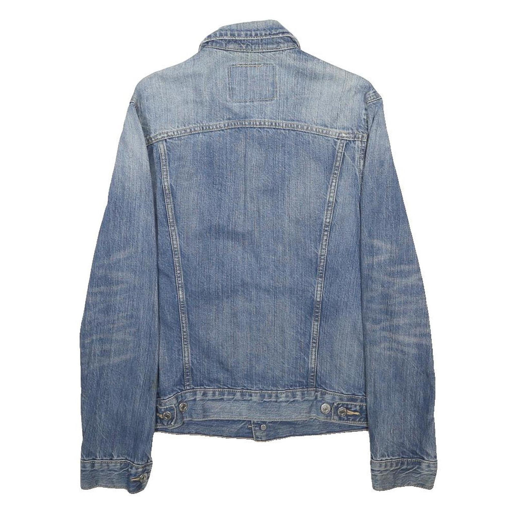 LEVI'S Mens Blue Denim Jacket S Cotton Classic Button Closure Casual Wear