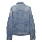 LEVI'S Mens Blue Denim Jacket S Cotton Classic Button Closure Casual Wear