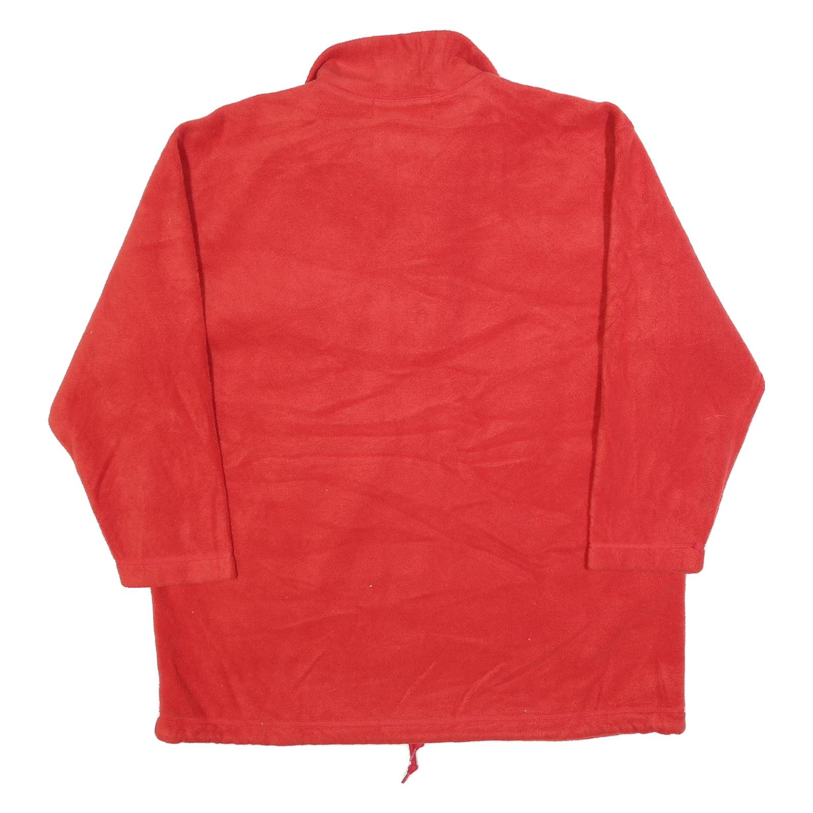 JONES JEANS Womens Red Plain Pullover Fleece Crew Neck XL Casual Warm Jumper