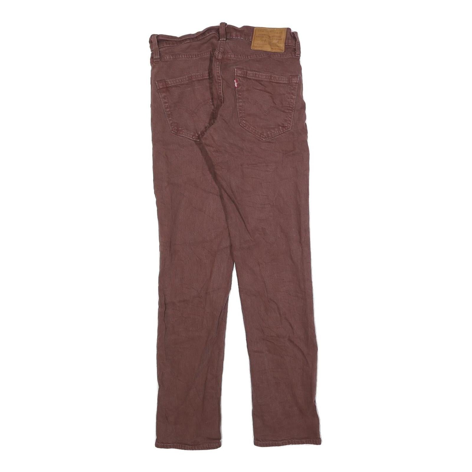 LEVI'S 511 BIG E Mens Jeans Brown Slim Skinny Denim Medium W28 L30 Stylish