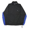 CHAMPION Mens Black & Blue Zip Jacket M Polyester Blend Sportswear Track