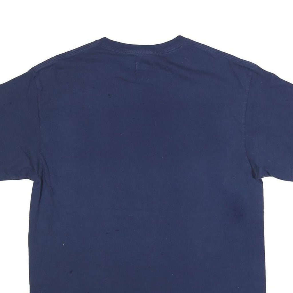 NFL Mens Blue Seattle Seahawks Football Graphic T-Shirt L Crew Neck Short Sleeve