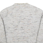 KOCCA Womens White Linen Button Jacket XL Woven Classic Elegant Fashion