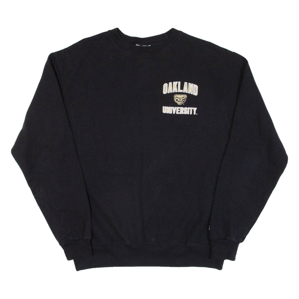 CHAMPION Oakland University Mens Sweatshirt Black USA M