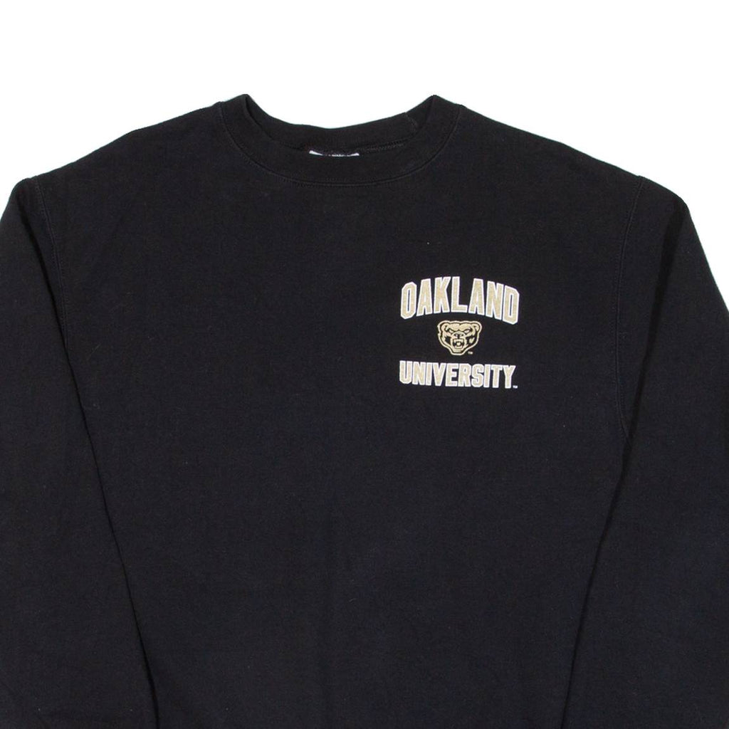 CHAMPION Oakland University Mens Sweatshirt Black USA M