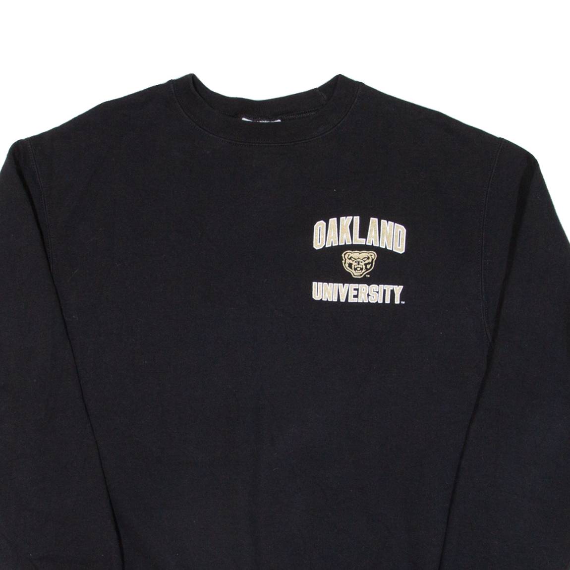 CHAMPION Oakland University Mens Sweatshirt Black USA M