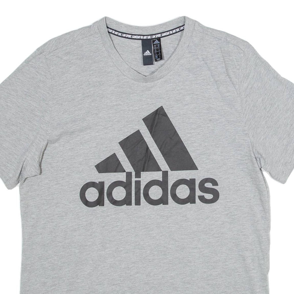 ADIDAS Mens T-Shirt Grey M