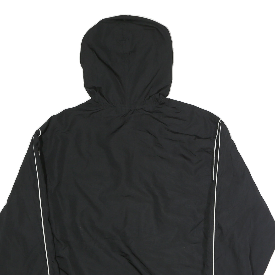 NIKE Womens Black & White Zip Hooded Jacket XL Polyester Sport Casual