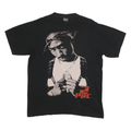 HEAVY METAL Mens Black 2 Pac Graphic T-Shirt L Short Sleeve Crew Neck Vintage