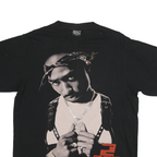 HEAVY METAL Mens Black 2 Pac Graphic T-Shirt L Short Sleeve Crew Neck Vintage