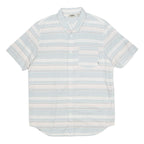 VANS Mens Blue & White Striped Cotton Shirt M Casual Summer Button Down