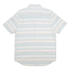 VANS Mens Blue & White Striped Cotton Shirt M Casual Summer Button Down