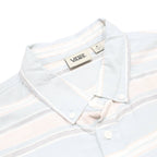 VANS Mens Blue & White Striped Cotton Shirt M Casual Summer Button Down