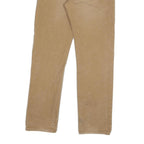CARHARTT Mens Jeans Beige Regular Straight Denim W29 L32 Cotton Blend Zip