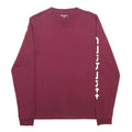 CARHARTT WIP Mens Maroon Long Sleeve Crew Neck Printed Logo T-Shirt M
