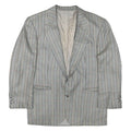 Mens Grey & Black Houndstooth Blazer Jacket M Polyester Blend Classic Button