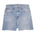LEVI'S Mens Blue Denim Casual Shorts M W33 Cut-Off Distressed