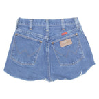 WRANGLER Cut Off Womens Denim Shorts Blue 90s XS W25