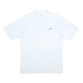 ADIDAS Mens White Short Sleeve Plain Polo Shirt M Cotton Blend Classic Fit