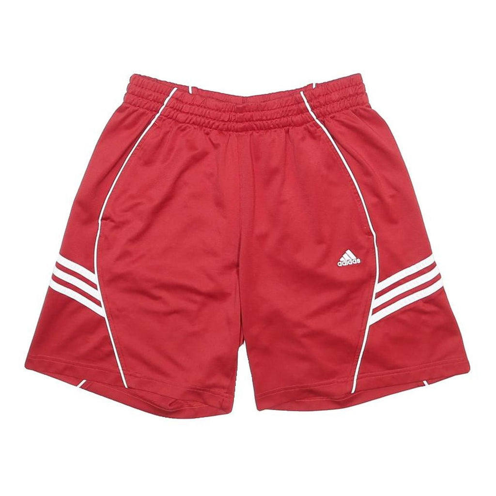 ADIDAS Mens Red Casual Polyester Sports Shorts M W26 Lightweight Comfort