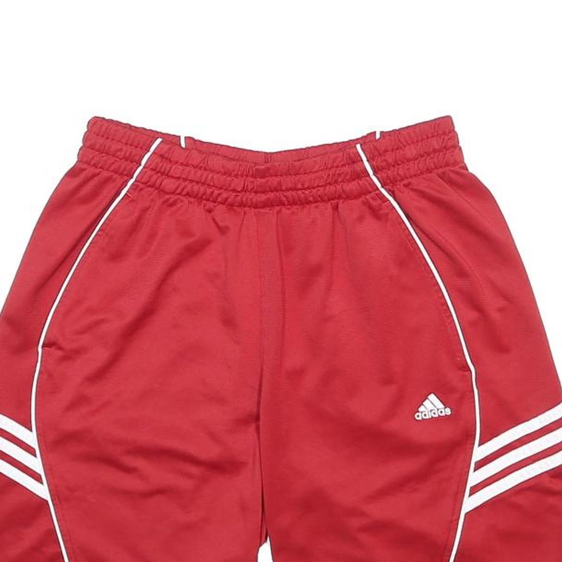 ADIDAS Mens Red Casual Polyester Sports Shorts M W26 Lightweight Comfort