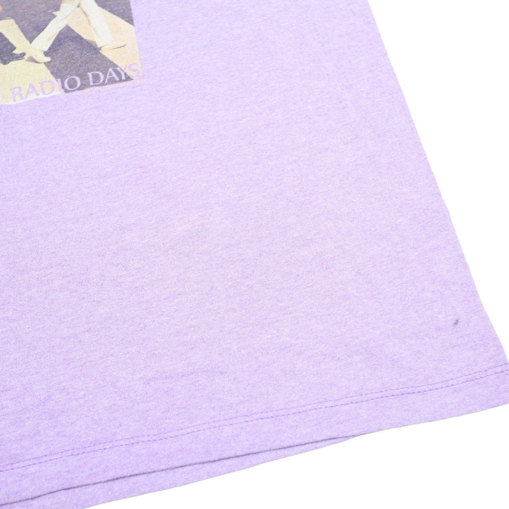Mens Purple Abbey Road Graphic T-Shirt L Short Sleeve Crew Neck Cotton Blend