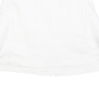 ADIDAS Womens White Mini Cotton Blend Skort S Sports Casual Zip Pocket