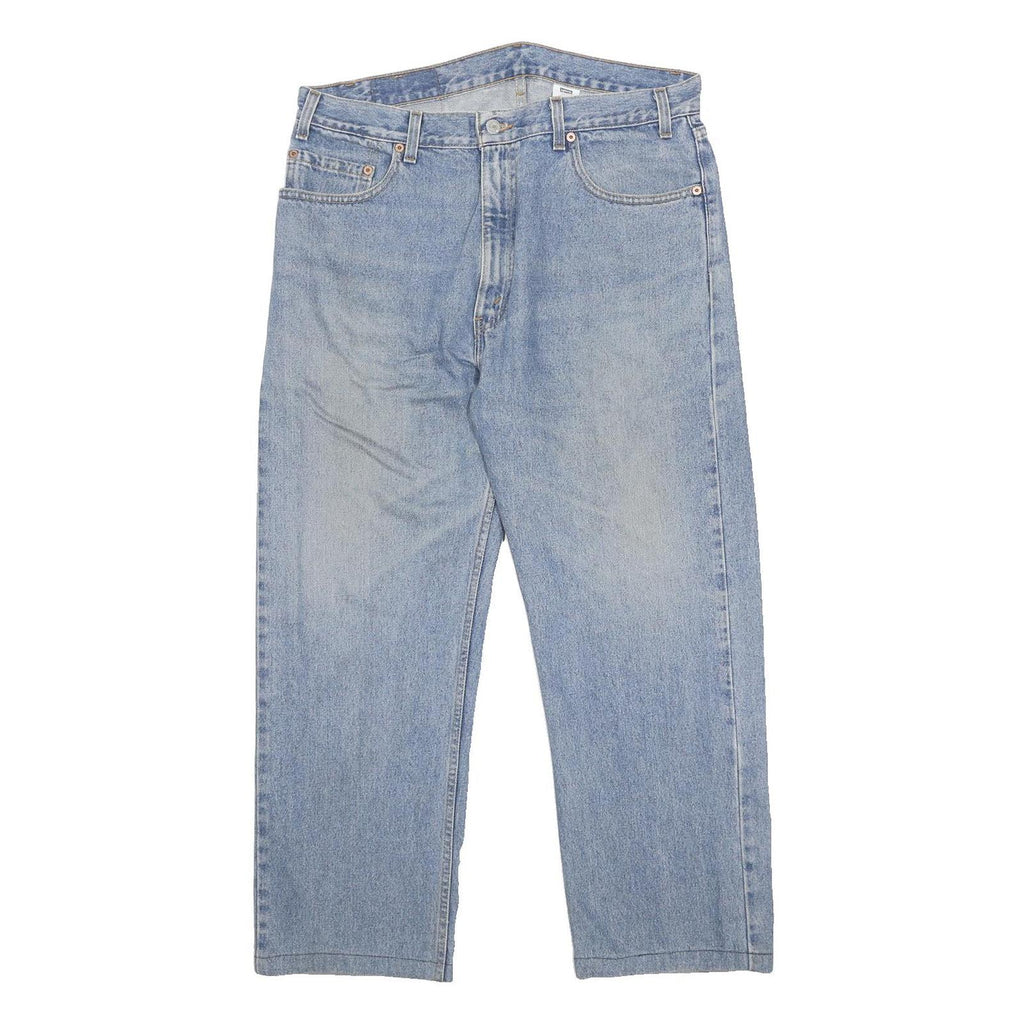LEVI'S 505 Mens Jeans Blue Regular Straight Denim Medium W36 L26 Classic Zip