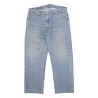 LEVI'S 505 Mens Jeans Blue Regular Straight Denim Medium W36 L26 Classic Zip