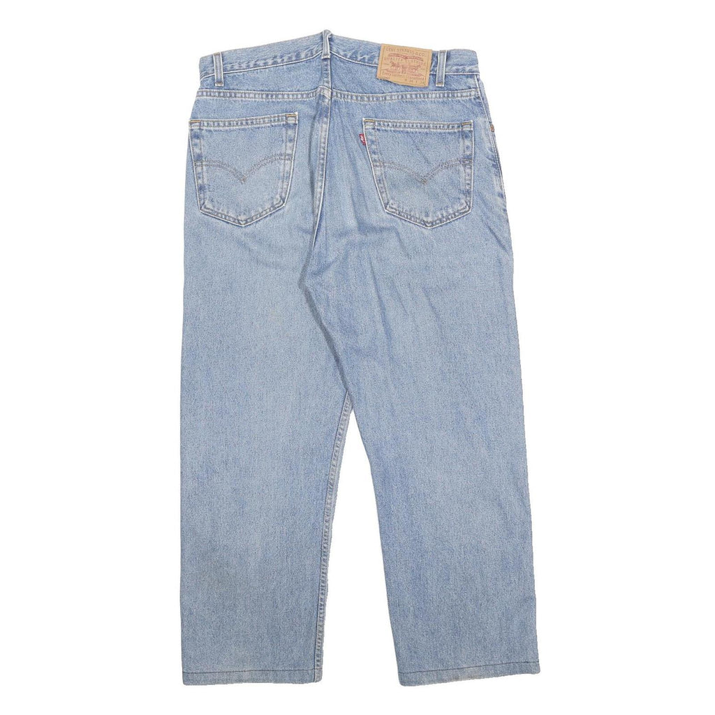 LEVI'S 505 Mens Jeans Blue Regular Straight Denim Medium W36 L26 Classic Zip