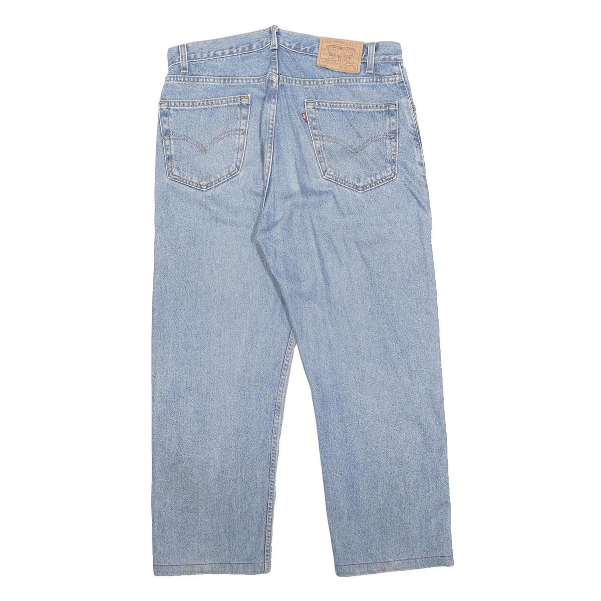 LEVI'S 505 Mens Jeans Blue Regular Straight Denim Medium W36 L26 Classic Zip