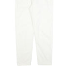 KIPLING Womens Cotton Blend White Regular Fit Straight Leg Trousers W28 L27