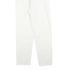 KIPLING Womens Cotton Blend White Regular Fit Straight Leg Trousers W28 L27