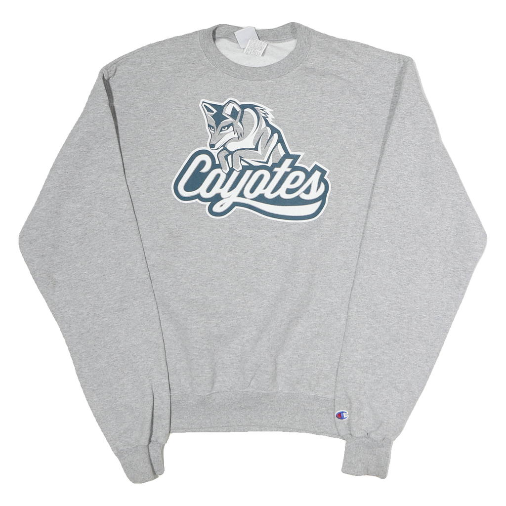 CHAMPION Mens Grey Coyotes Crew Neck M Cotton Pullover Sweatshirt Casual