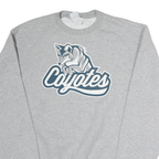 CHAMPION Mens Grey Coyotes Crew Neck M Cotton Pullover Sweatshirt Casual
