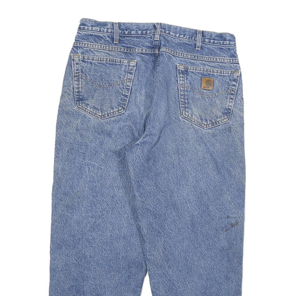 CARHARTT Mens Jeans Blue Relaxed Straight Denim Medium W33 L28 Durable Workwear