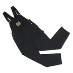 PAPER AND PLANE Womens Black Cotton Blend Slim Fit Dungarees M W38 L31 Casual