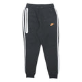 NIKE Womens Joggers Black & Orange Regular Tapered M W25 L26 Cotton Blend Casual