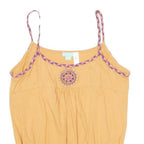 MONSOON Girls Yellow & Orange Spaghetti Strap Top Sleeveless Cotton Blend 12-13Y