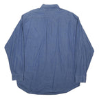 TOMMY HILFIGER Mens Blue Denim Shirt XL Cotton Button Down Casual