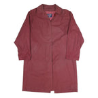 LAST SCENE Womens Maroon Button Jacket S Polyester Blend Plain Stylish Light
