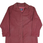 LAST SCENE Womens Maroon Button Jacket S Polyester Blend Plain Stylish Light