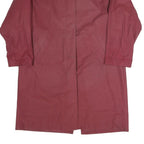 LAST SCENE Womens Maroon Button Jacket S Polyester Blend Plain Stylish Light
