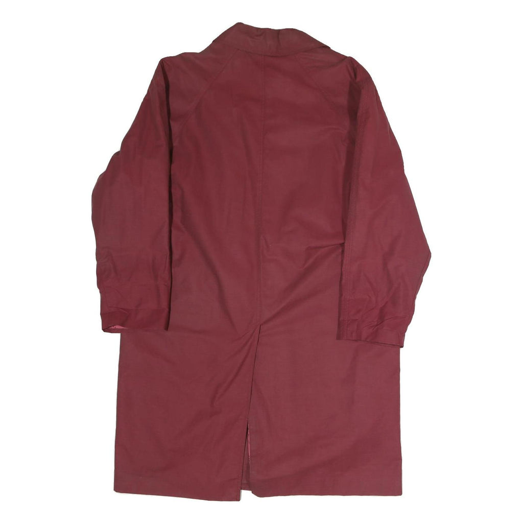 LAST SCENE Womens Maroon Button Jacket S Polyester Blend Plain Stylish Light